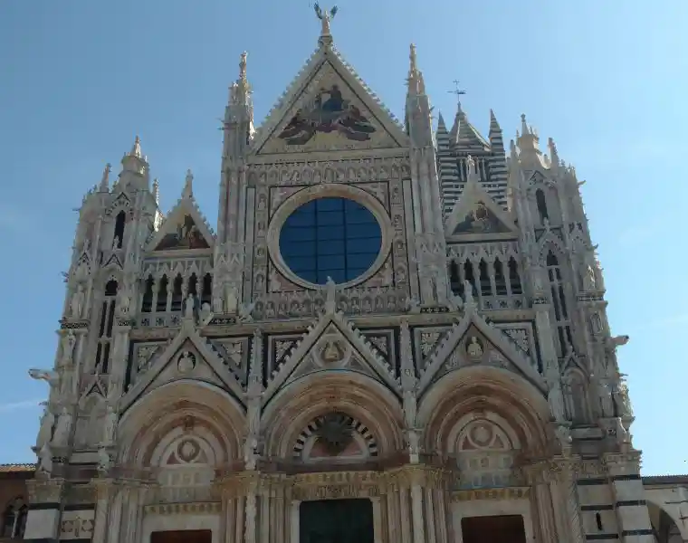 Sun symbol on a Christian church, Siena Cathedral